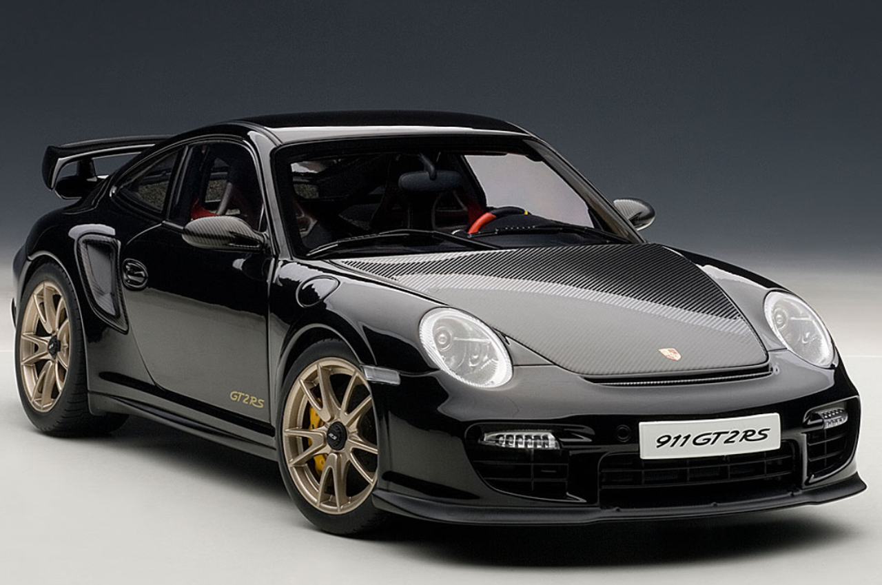 1/18 AUTOart PORSCHE 911 (997) GT2 RS (BLACK) Diecast Car Model 77962