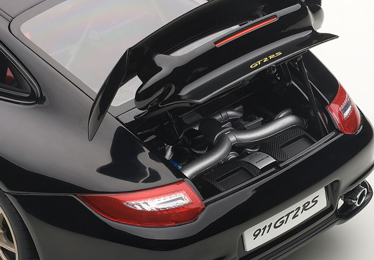 Porsche 911 (997) GT3 RSR ミニカー オートアート 黒 1⁄18