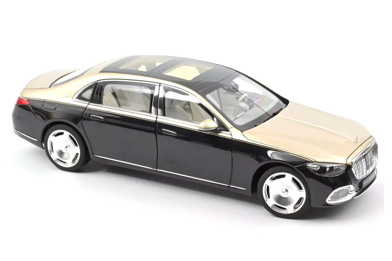 1/18 Norev 2021 Mercedes-Benz Maybach S680 4MATIC (Gold Metallic & Black)  Diecast Car Model