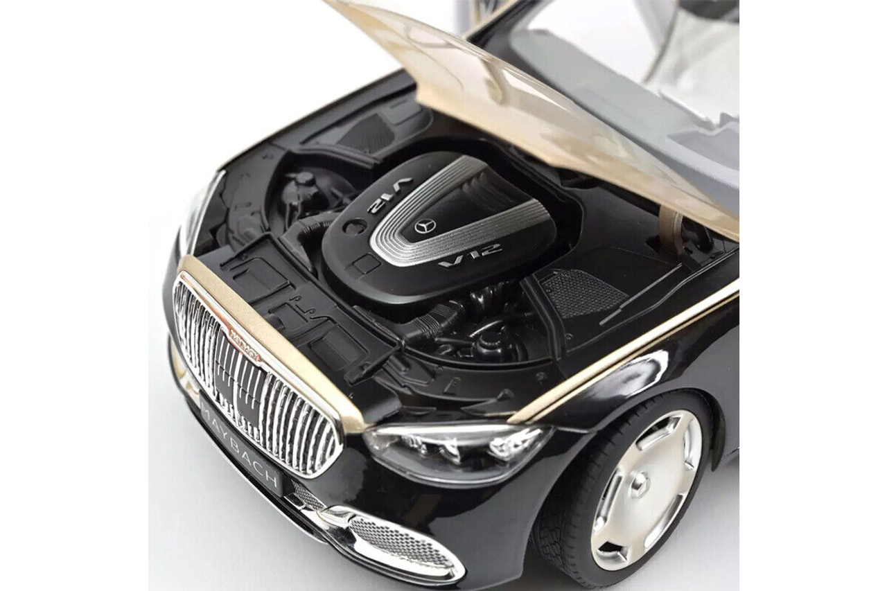 1/18 Norev 2021 Mercedes-Benz Maybach S680 4MATIC (Gold Metallic & Black)  Diecast Car Model