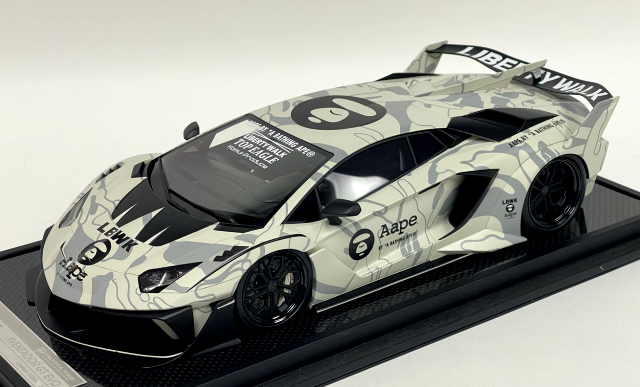 1/18 T&P Timothy & Pierre Lamborghini Aventador 700GT EVO Liberty Walk AAPE Resin Car Model #01/30