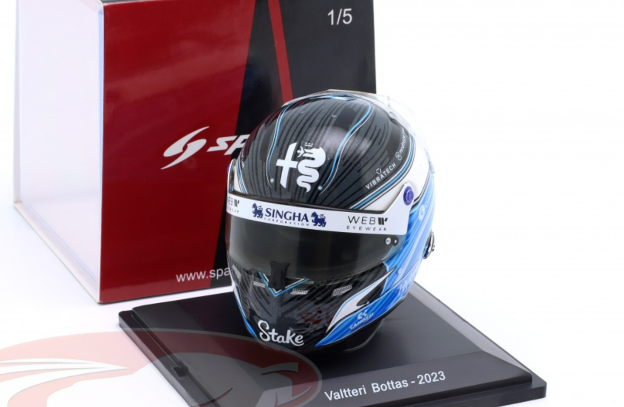 1/5 Spark 2023 Formula 1 Valtteri Bottas Alfa Romeo Helmet Model