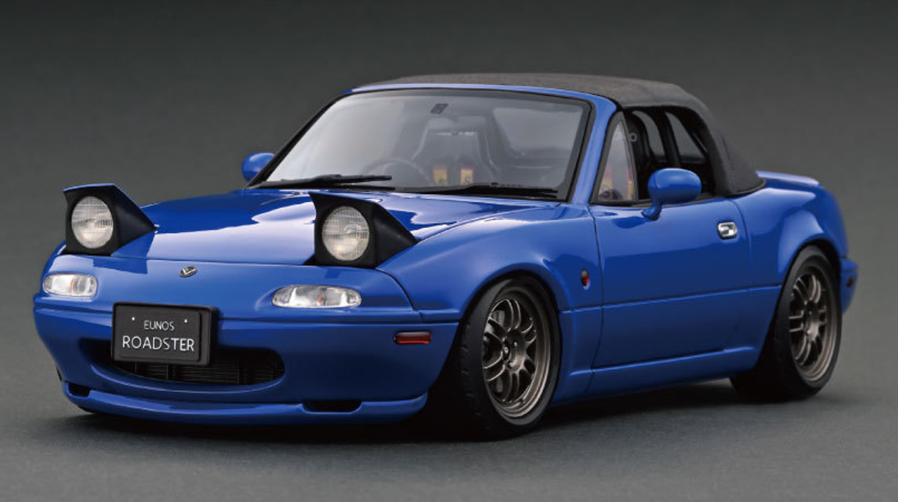 1/18 Ignition Model  Mazda MX-5 Eunos Roadster (NA) Blue