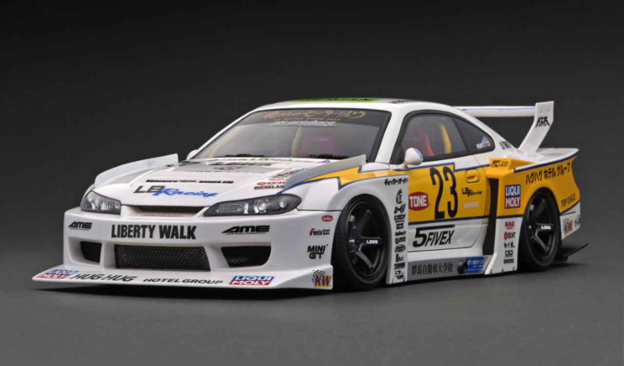 1/18 Ignition Model LB-Super Silhouette S15 SILVIA White/Yellow 