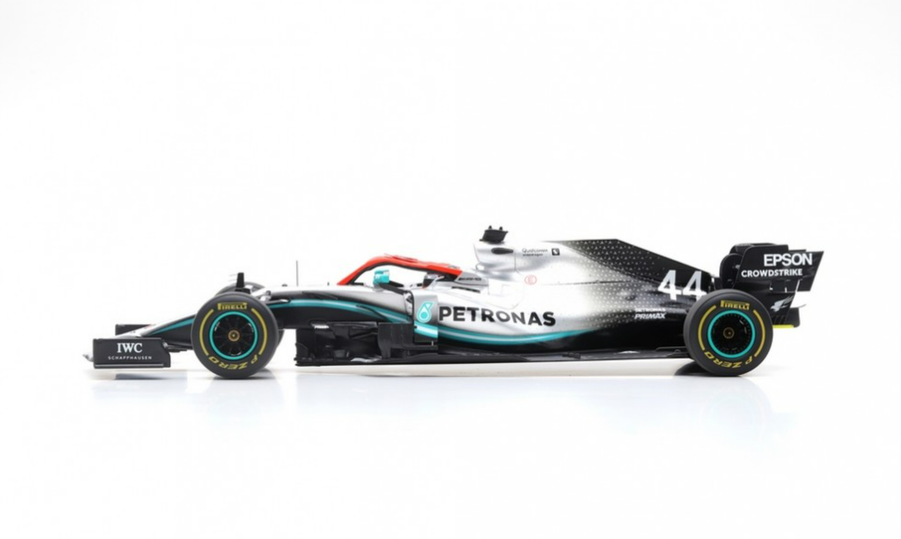 1/18 Spark 2019 Formula 1 Mercedes -AMG F1 W10 EQ Winner Monaco GP #44 Lewis Hamilton Car Model