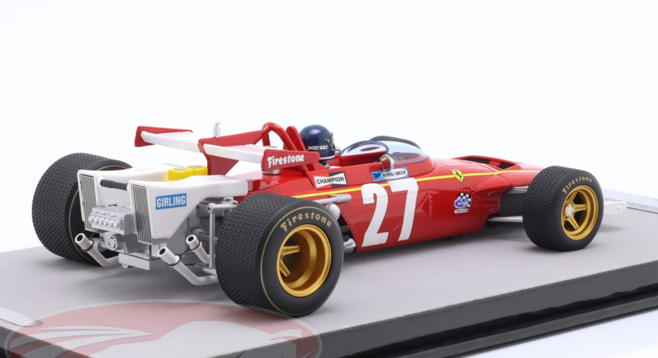 1/18 Tecnomodel 1970 Formula 1 Jacky Ickx Ferrari 312B #27 Belgium GP Car Model