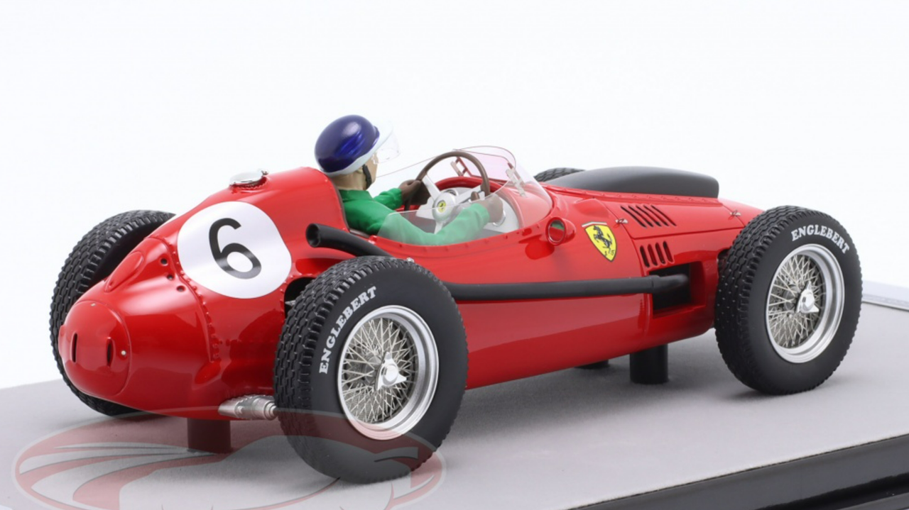 1/18 Tecnomodel 1958 Formula 1 Mike Hawthorn Ferrari 246 #6 2nd Morocco GP World Champion Car Model