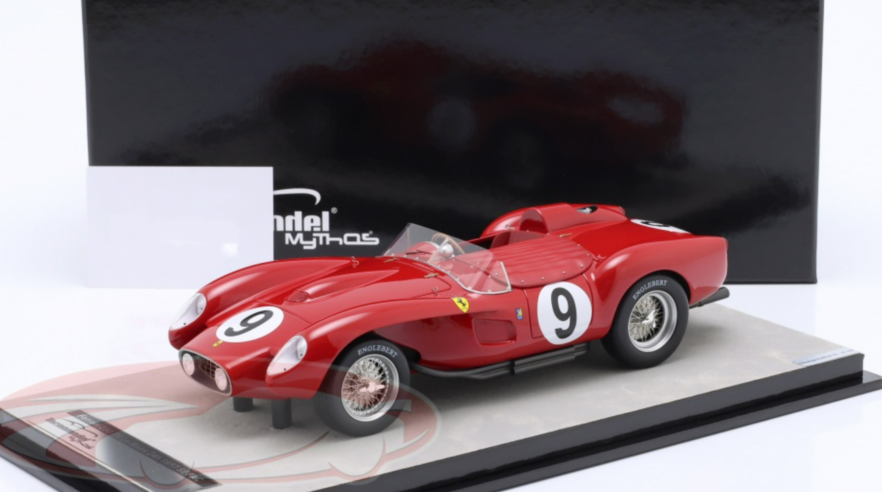 1/18 Tecnomodel 1957 Ferrari 250 TR #9 24h LeMans Scuderia Ferrari Olivier Gendebien, Maurice Trintignant Resin Car Model