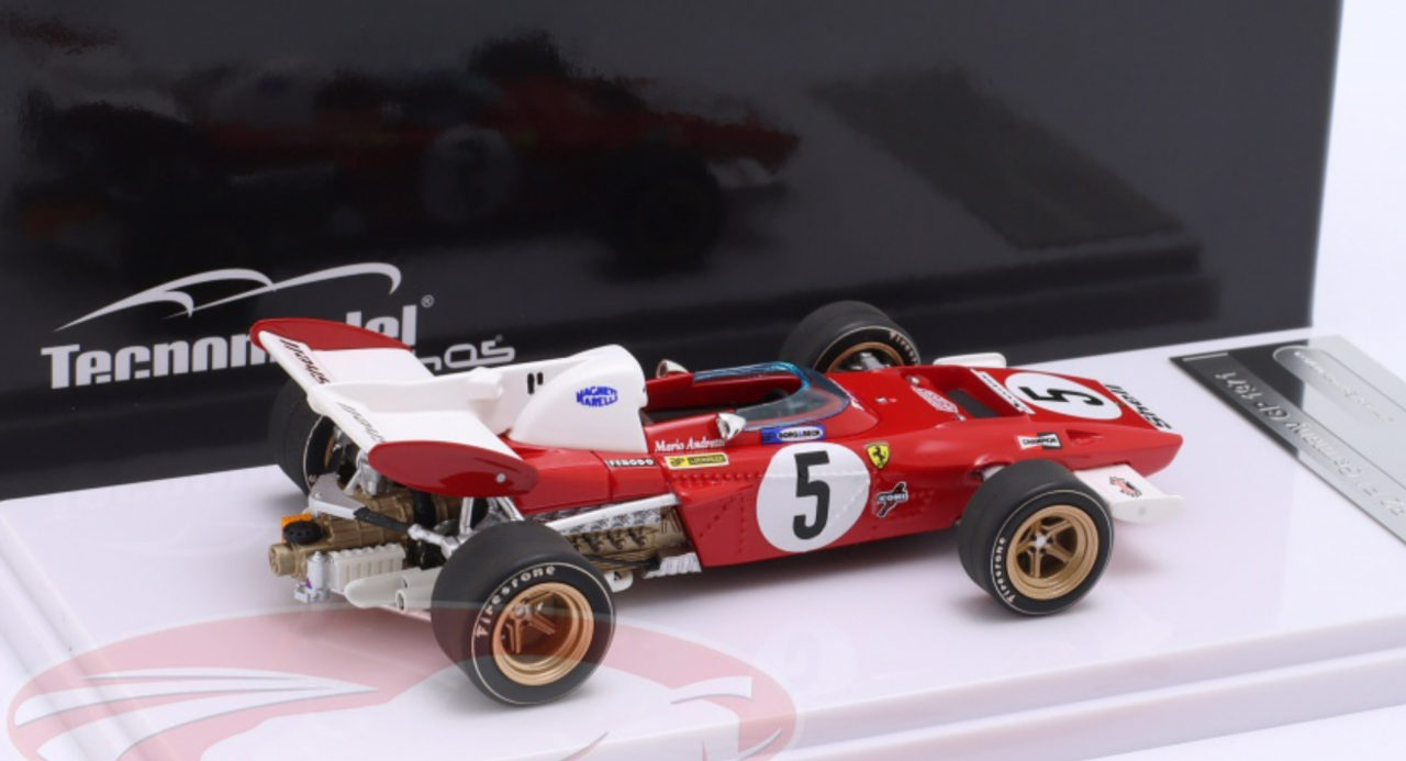 1/43 Tecnomodel 1971 Formula 1 Mario Andretti Ferrari 312B2 #5 4th Germany GP Car Model