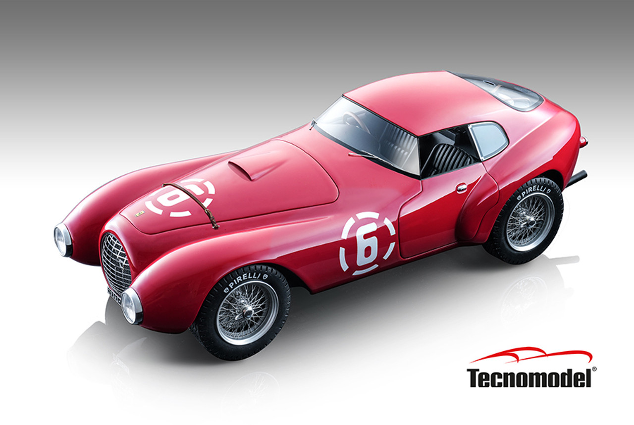 1/18 Tecnomodel Ferrari 166/212 "Uovo" 1952 Pescara #6 Fabrizio Serena di Lapigio, Guido Mancini Resin Car Model