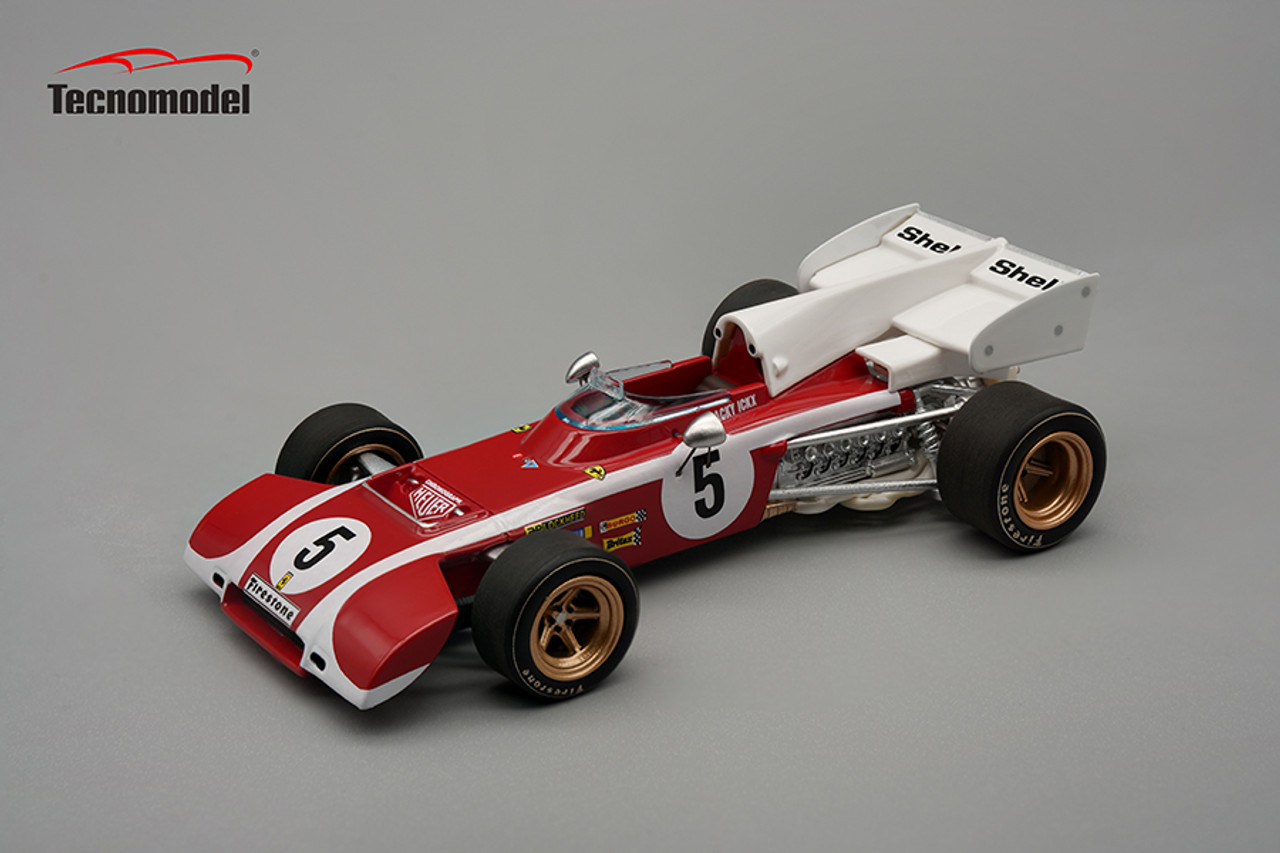 1/43 Tecnomodel 1972 Formula 1 Ferrari 312 B2 South Africa GP Jacky Ickx Car Model
