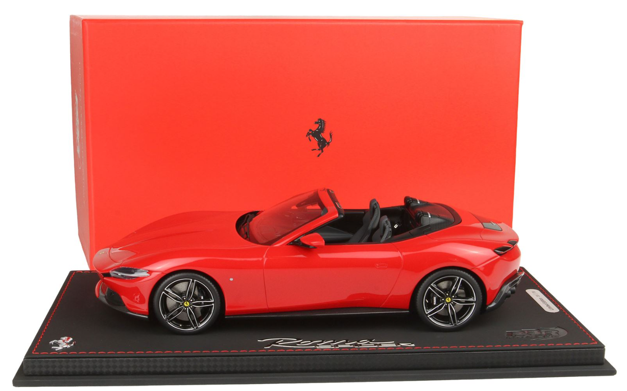 1/18 BBR Ferrari Roma Spider Open Roof (Rosso Corsa 322 Red) Resin Car Model