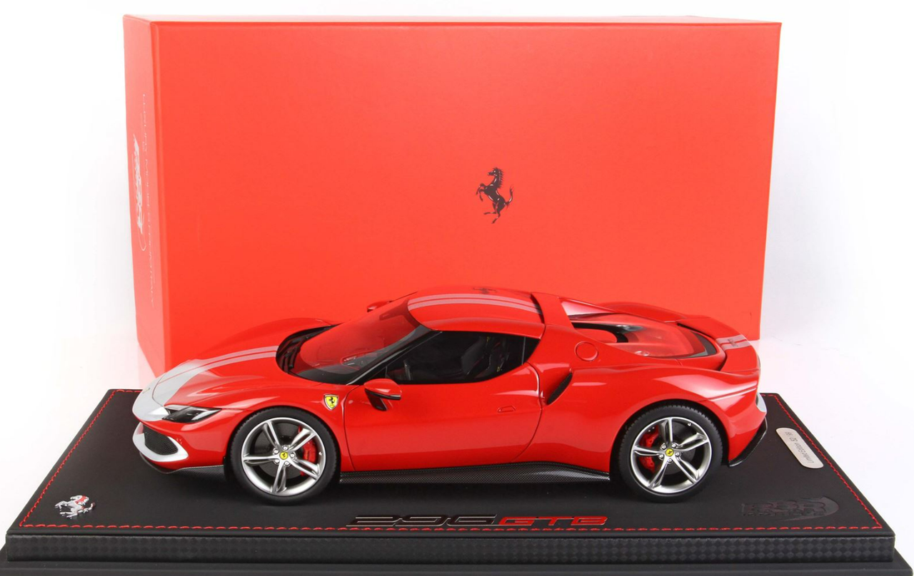1/18 BBR Ferrari 296 Fiorano Trim (Rosso Corsa 322 Red) Resin Car Model Limited 99 Pieces