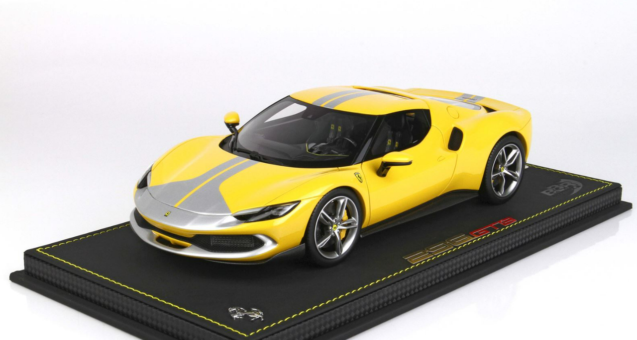 1/18 BBR Ferrari 296 Fiorano Trim (Yellow) Resin Car Model Limited 99 Pieces