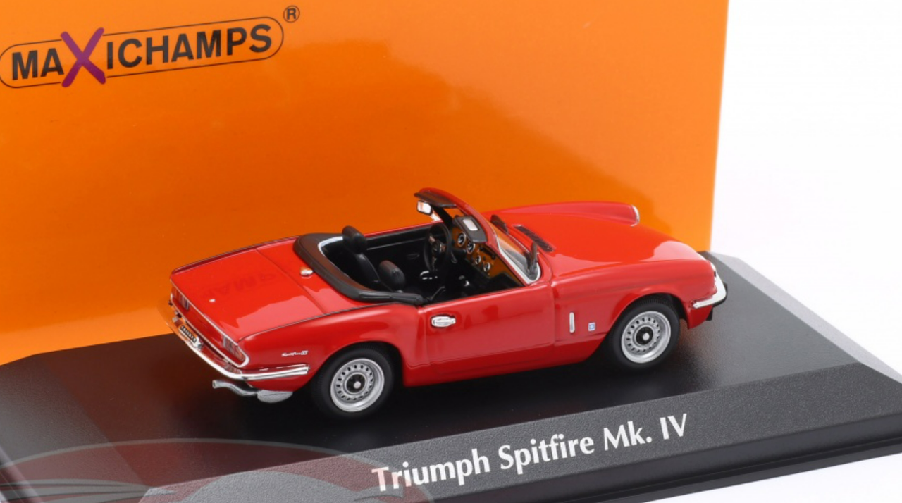 1/43 Minichamps 1972 Triumph Spitfire MK4 Convertible (Red) Car Model