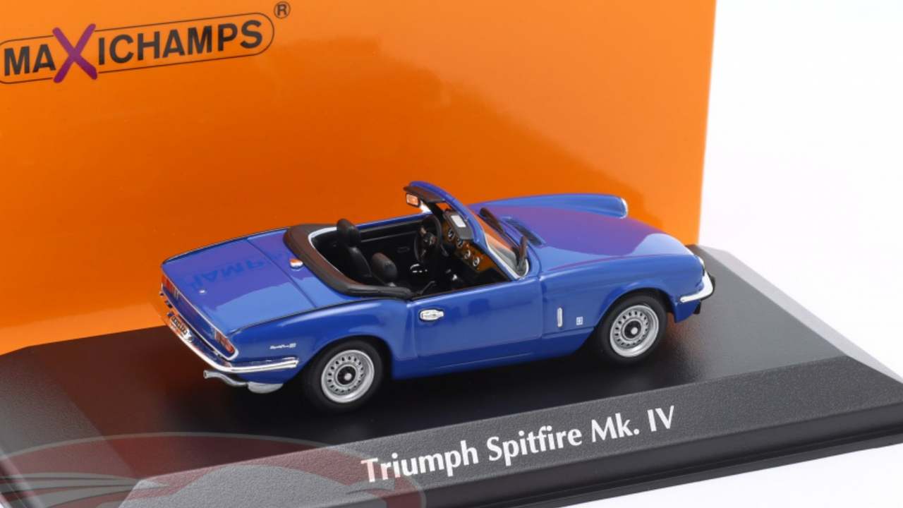 1/43 Minichamps 1972 Triumph Spitfire MK4 Convertible (Blue) Car Model