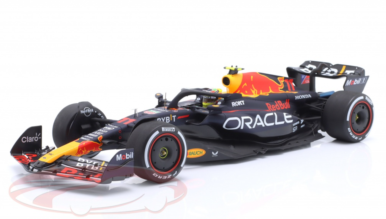 1/18 Spark 2023 Formula 1 Oracle Red Bull Racing RB19 No.11 Oracle Red Bull Racing Sergio Perez Winner Saudi Arabian GP Resin Car Model