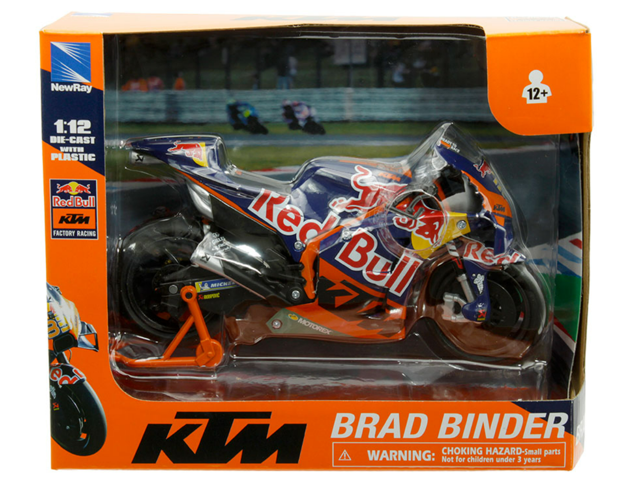 1/12 New Ray KTM Factory Racing Red Bull #33 Brad Binder Diecast Model
