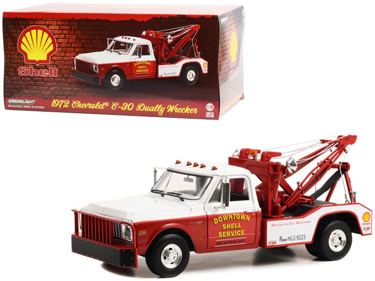 1972 Chevy C-30 Dually Wrecker Tow Truck Downtown Shell Service