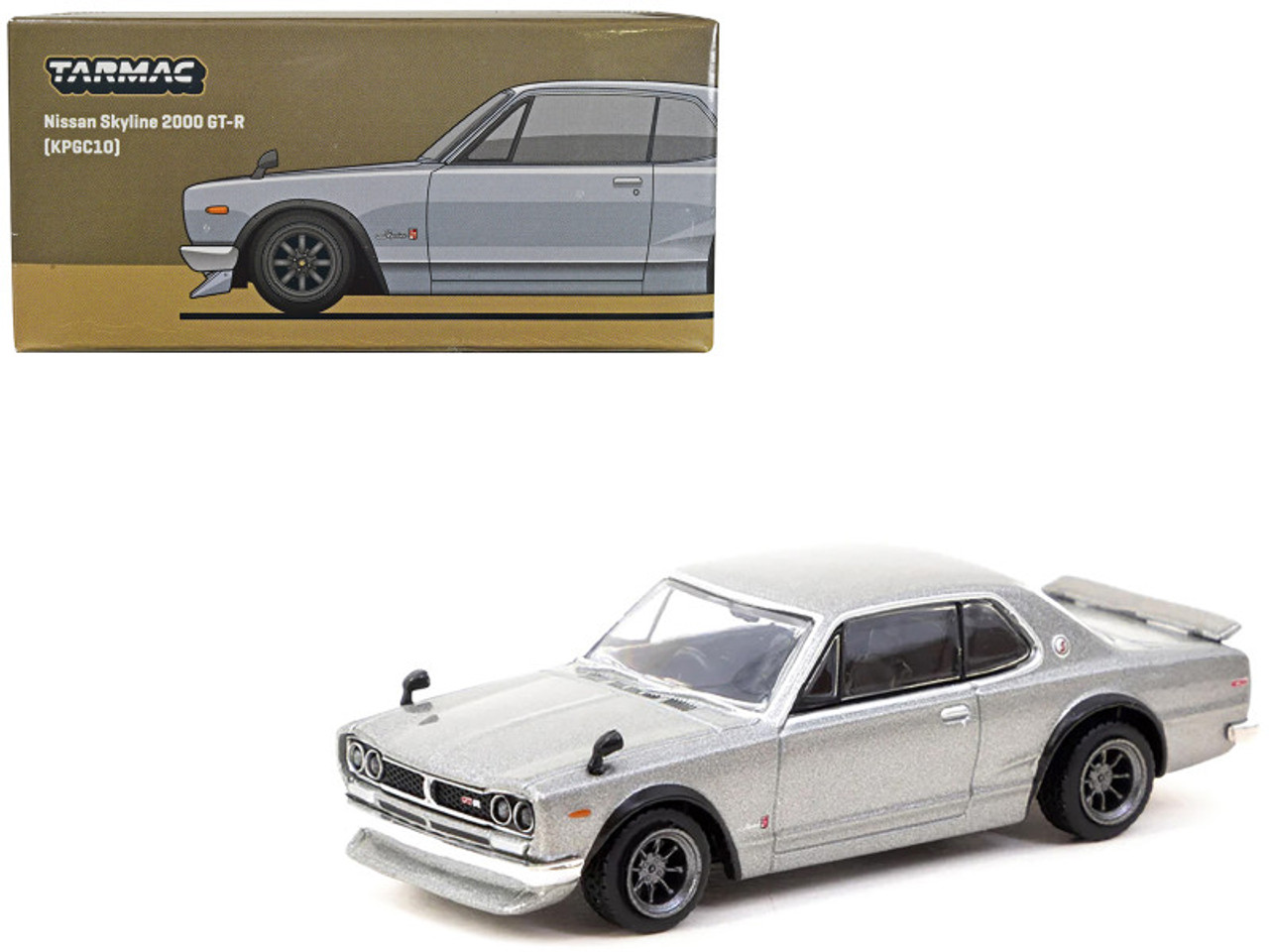 1/64 Tarmac Works Nissan Skyline 2000 GT-R (KPGC10) Silver 