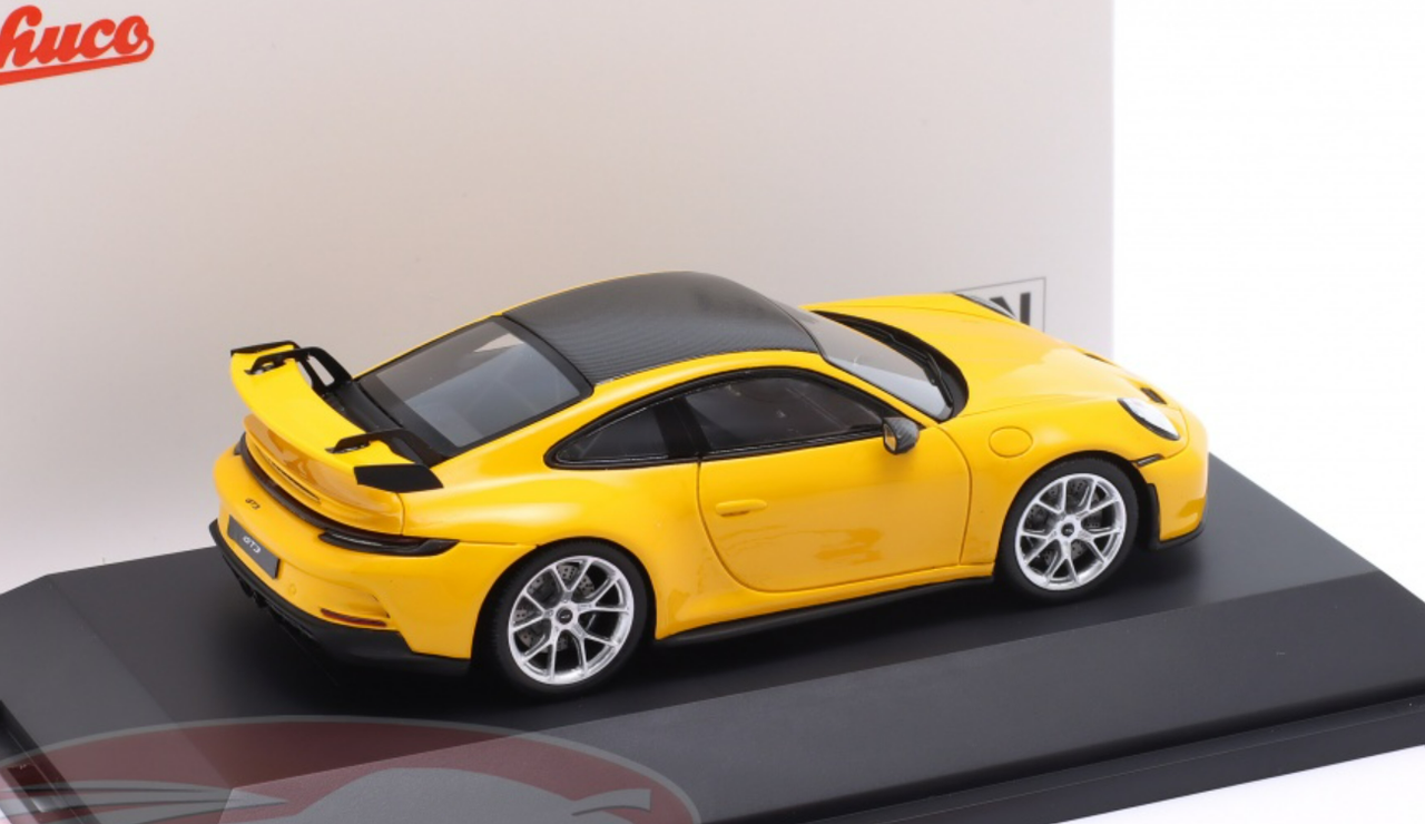 1/43 Schuco 2021 Porsche 911 (992) GT3 (Yellow) Car Model
