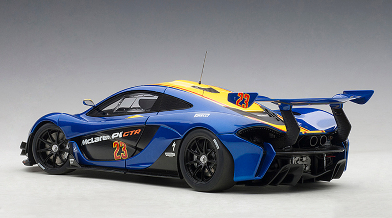 オートアート　1/18 McLaren P1 GTR #23 1/18 AUTOart McLaren P1 GTR (Metallic Blue with Yellow