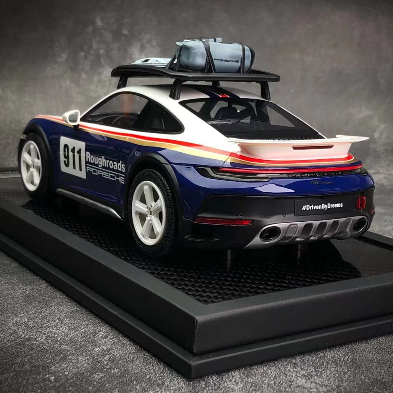 1/18 VIP Scale Models Porsche 911 992 Dakar (Blue & White) Resin