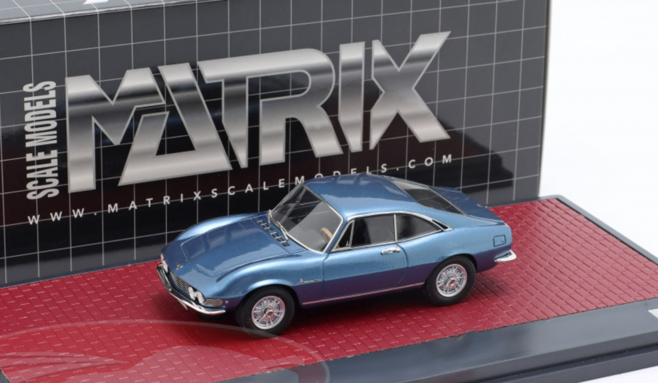 1/43 Matrix 1967 Fiat Dino Berlinetta Prototipo by Pininfarina (Blue Metallic) Car Model