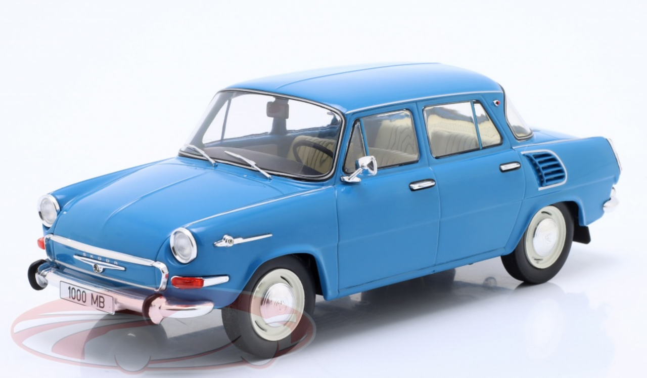 1/18 Modelcar Group 1964 Skoda 1000 MB (Blue) Car Model