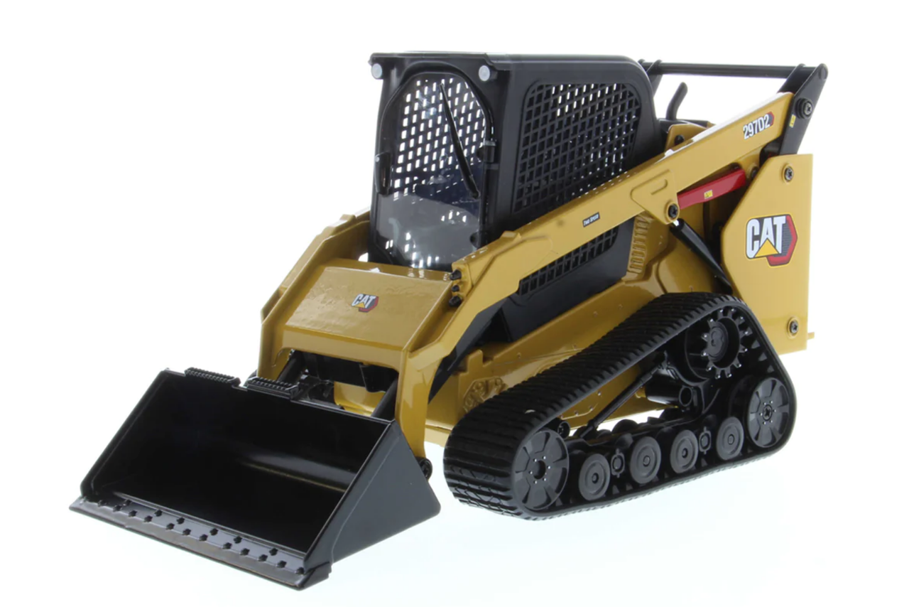 1/16 Diecast Masters Diecast Radio Control Cat 297D2 Multi Terrain Loader (include 4 interchangeable work tools - bucket, auger, forks, and broom)