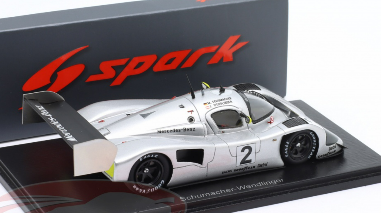 1/43 Spark 1991 Mercedes-Benz C291 #2 Winner Autopolis Sauber Mercedes Team Michael Schumacher, Karl Wendlinger Car Model