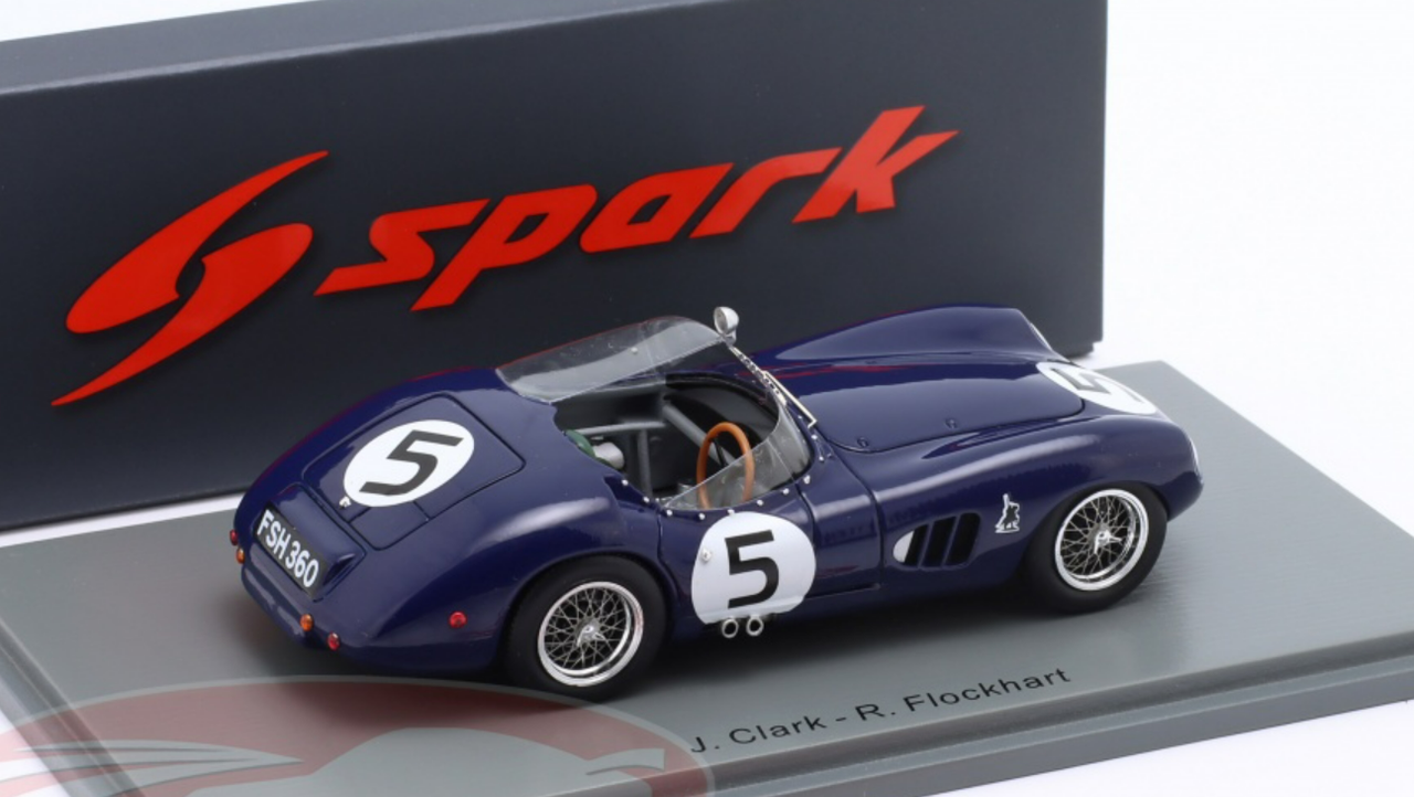 1/43 Spark 1961 Aston Martin DBR1 #5 24h LeMans Border Reivers Jim Clark, Ron Flockhart Car Model