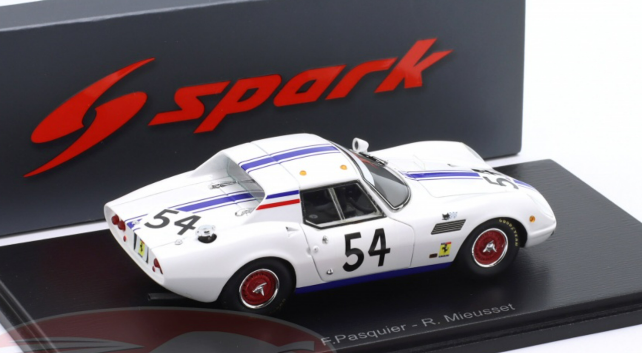 1/43 Spark 1966 ASA GT RB613 #54 24h LeMans North American Racing Team  François Pasquier, Robert Mieusset Car Model