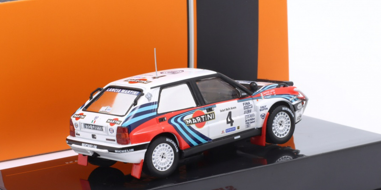 IXO 1/18 - Lancia Delta Integrale 16V - Rallye Safari 1990 - Réf 18RMC139C
