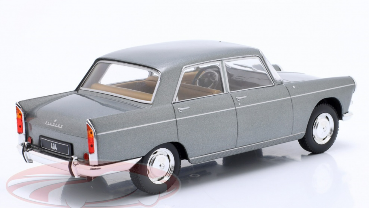 1/24 WhiteBox 1960 Peugeot 404 (Grey Metallic) Car Model