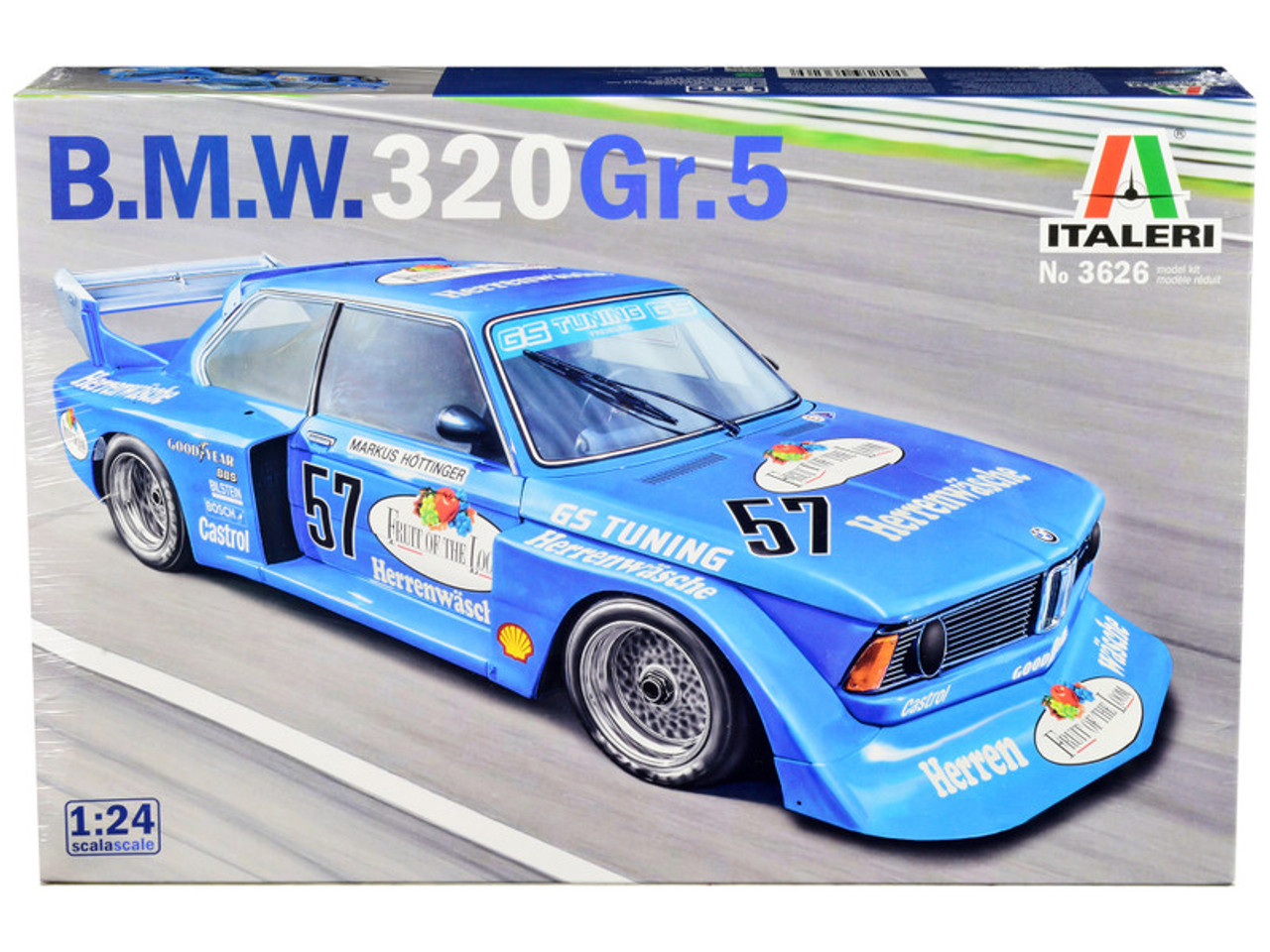 Skill 3 Model Kit BMW 320 Group 5 #57 Markus Hottinger DRM Nuremberg (1978) 1/24 Scale Model by Italeri