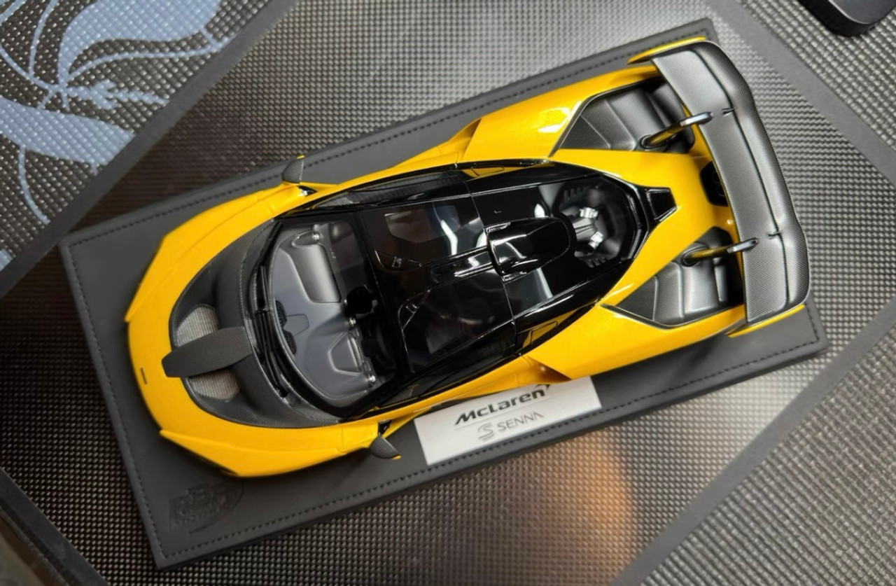 1/18 BBR 2018 McLaren Senna (Volcano Yellow) Resin Car Model Limited 10  Pieces