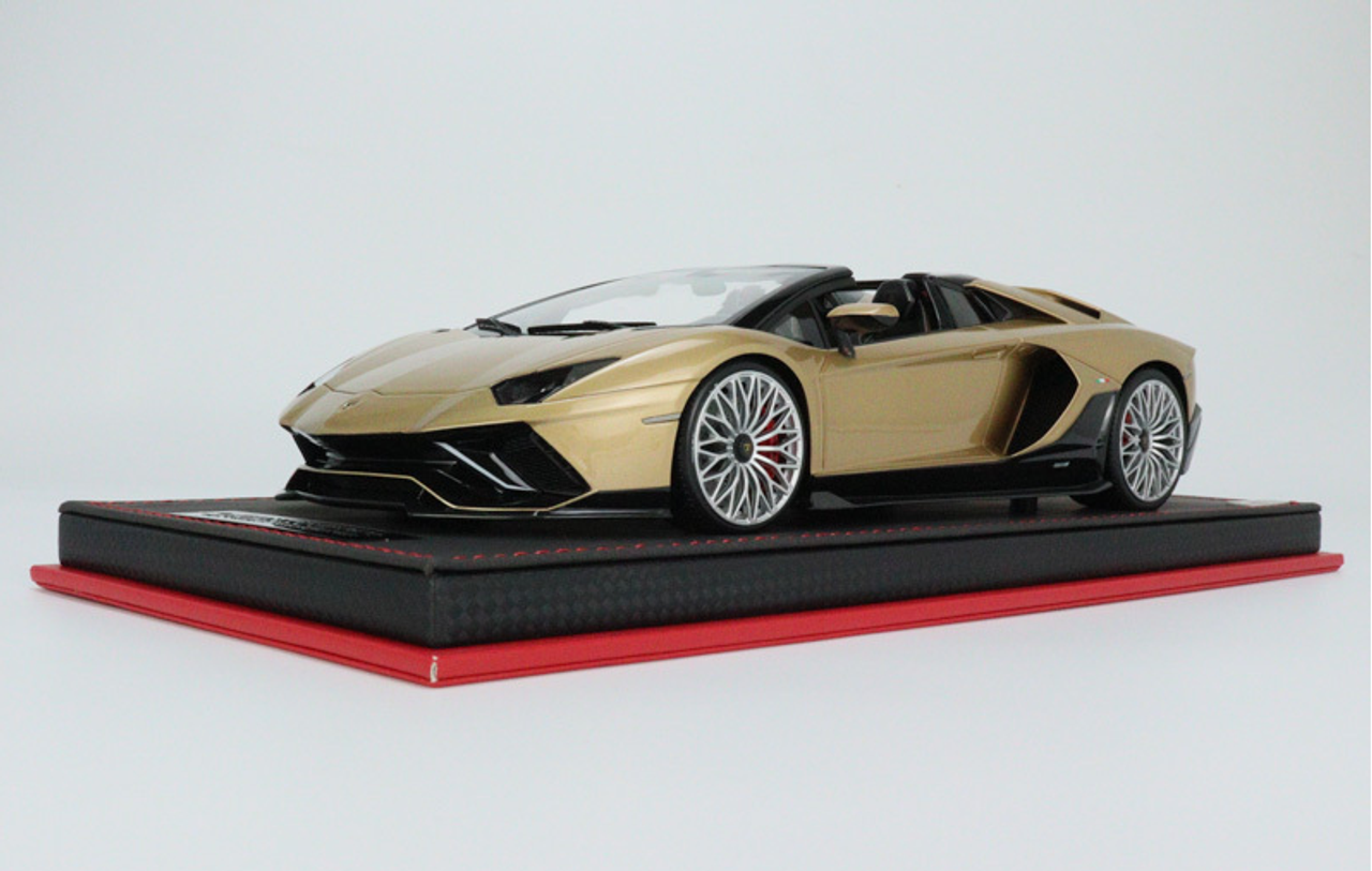 1/18 MR Collection Lamborghini  Aventador Ultimae LP780-4 Convertible car Champagne gold