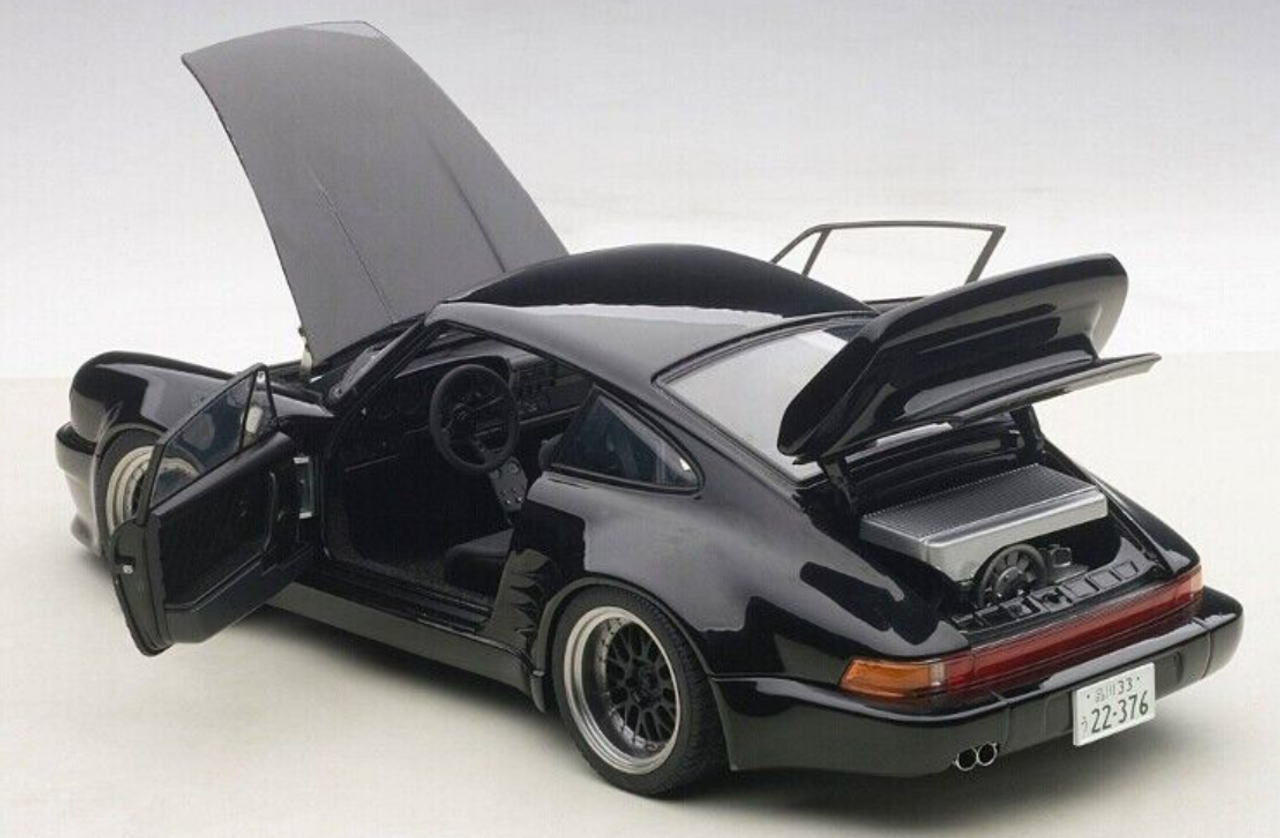 1/18 AUTOart Porsche 911 (930) Turbo Wangan Midnight Blackbird (Black) Car Model