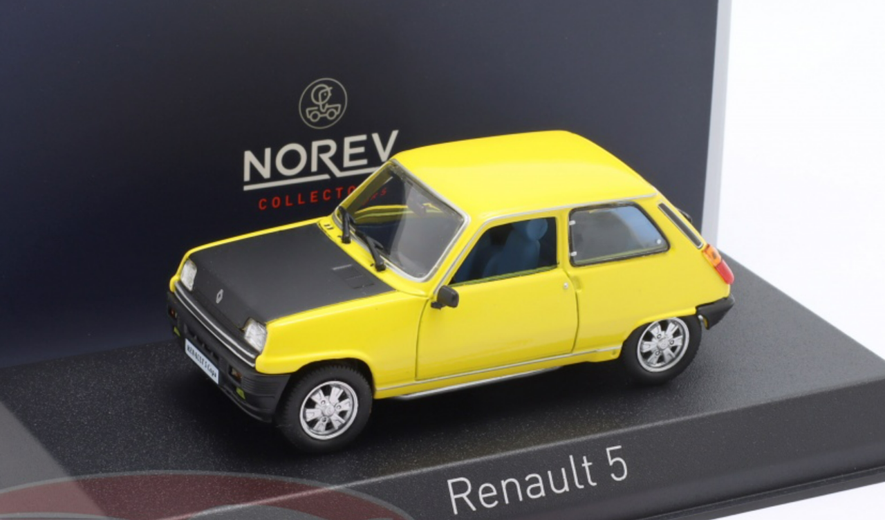 1/43 Norev 1980 Renault 5 (R5) Copa (Sunflower Yellow) Car Model