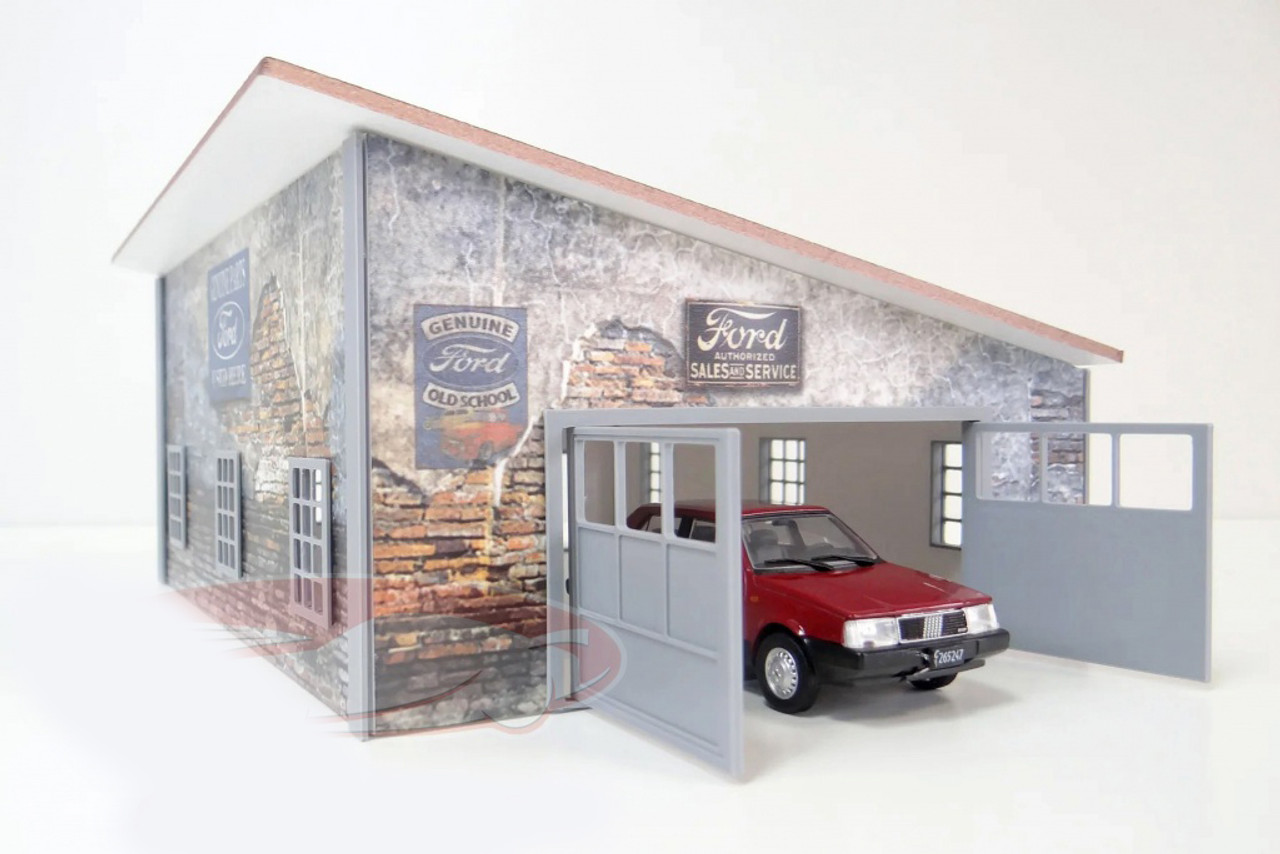 1/43 Dioramatoys Diorama Kit Old Garage Diorama (car model NOT included)