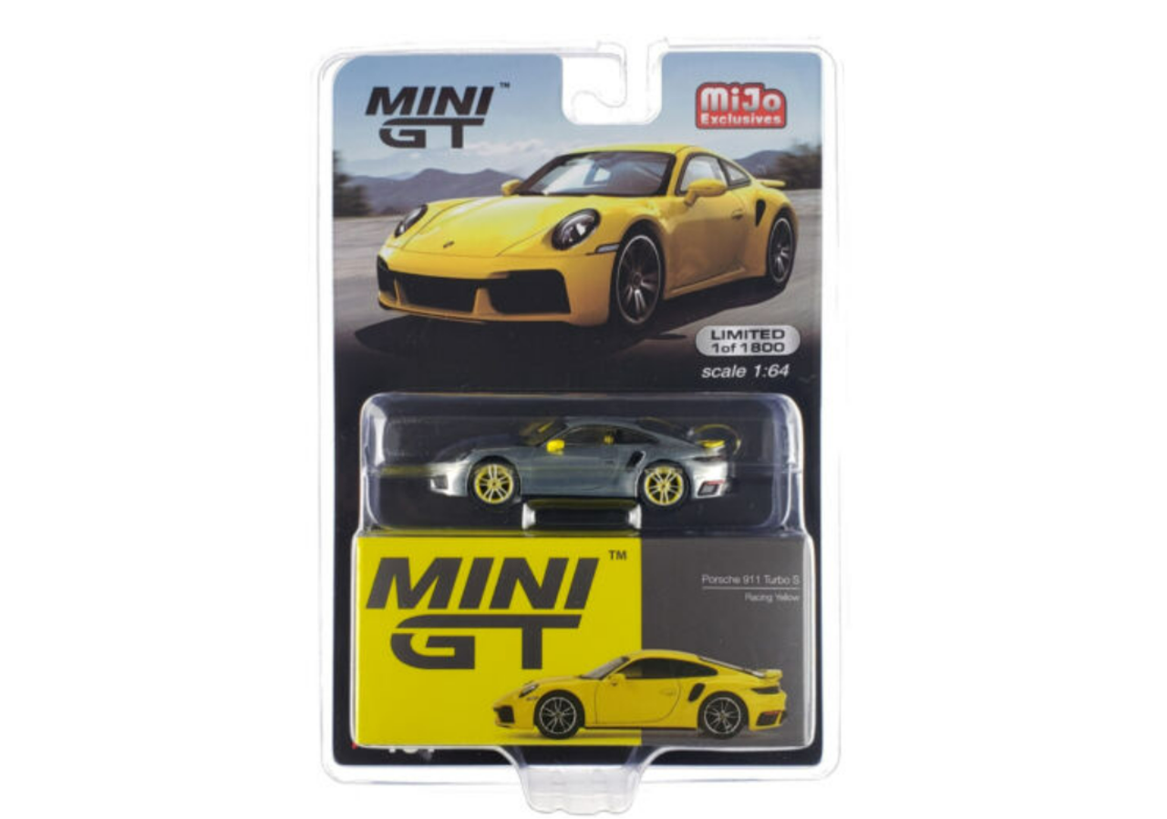 MINI GT Porsche 911 Turbo S Guard Red - MINIATURE TOY SHOP