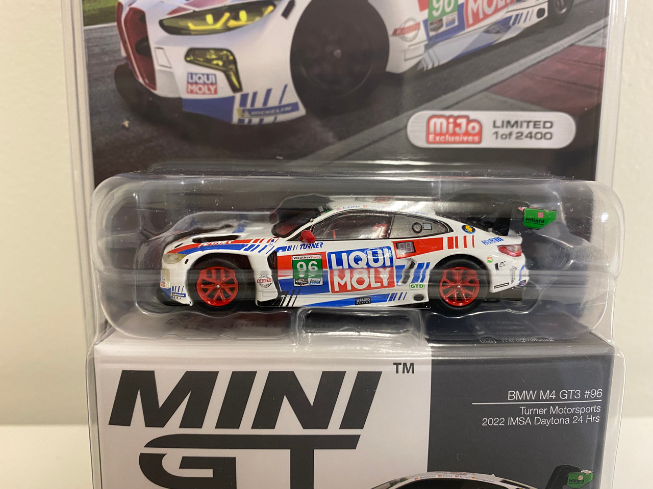 CHASE CAR 1/64 Mini GT 2022 BMW M4 GT3 #96 Turner Motorsports IMSA