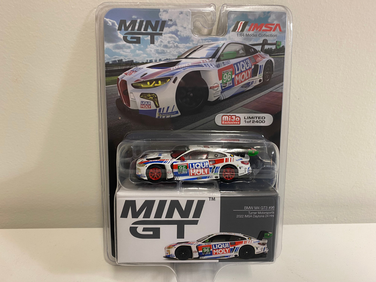 CHASE CAR 1/64 Mini GT 2022 BMW M4 GT3 #96 Turner Motorsports IMSA