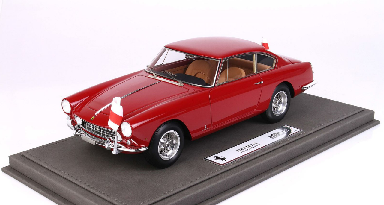 1/18 BBR 1960 24H Le Mans Ferrari 250 GT 2+2 Pace Car (Red) Resin Car Model Limited 170 Pieces