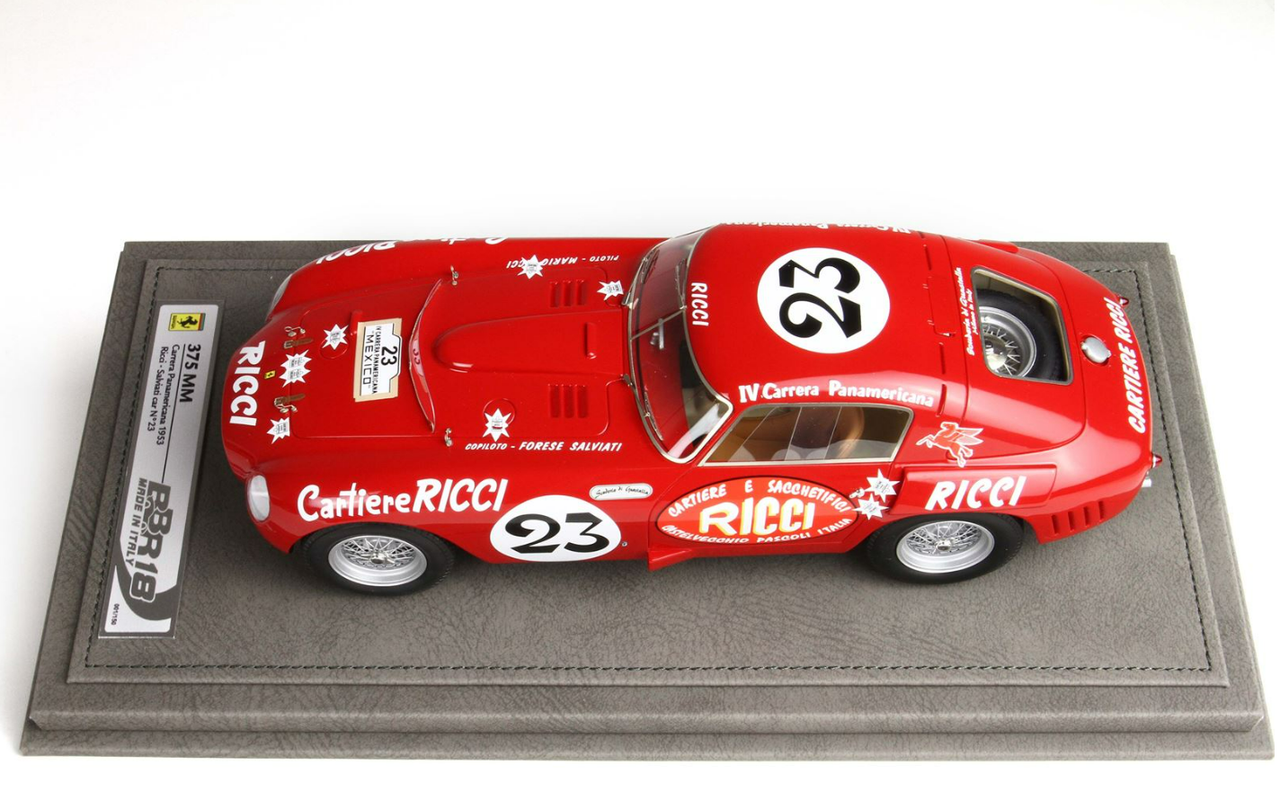 1/18 BBR 1953 Ferrari 375MM Carrera Panamericana Resin Car Model Limited 150 Pieces