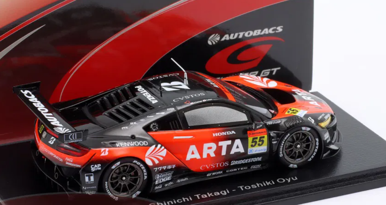 1/43 Spark 2020 Acura ARTA NSX GT3 No.55 ARTA GT300 SUPER GT Shinichi Takagi Toshiki Oyu Car Model