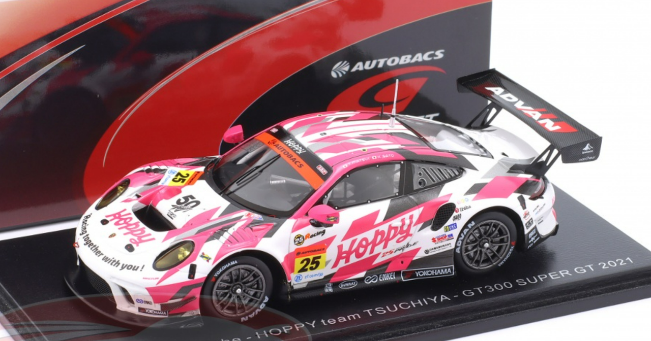 HOPPY Porsche No.25 ミニカー 1/43 1/43 Spark 2021 HOPPY Porsche 911 No.25 HOPPY team TSUCHIYA