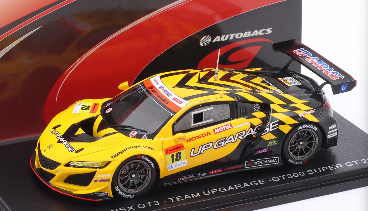 1/43 Spark 2021 Acura UPGARAGE NSX GT3 No.18 TEAM UPGARAGE GT300 SUPER GT Takashi Kobayashi - Teppei Natori Car Model