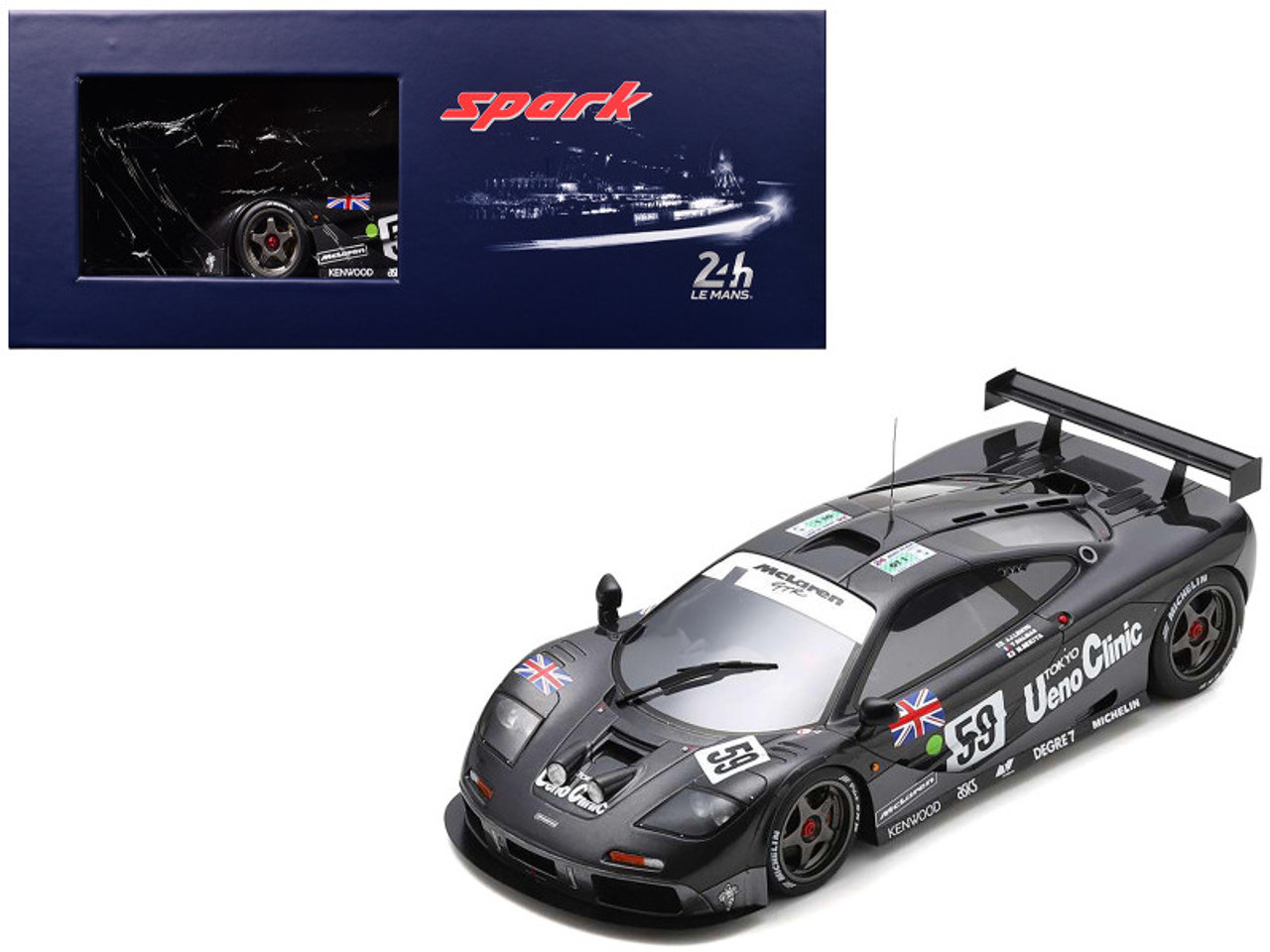 1/18 Spark 1995 McLaren F1 GTR No.59 Winner 24H Le Mans Y